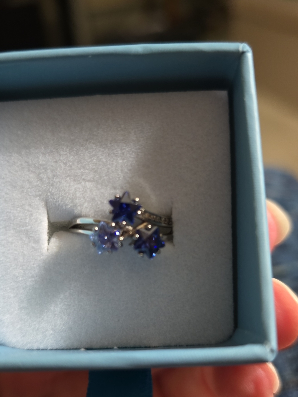 New With Box Ryze December Sterling Silver Ring. Size 7.